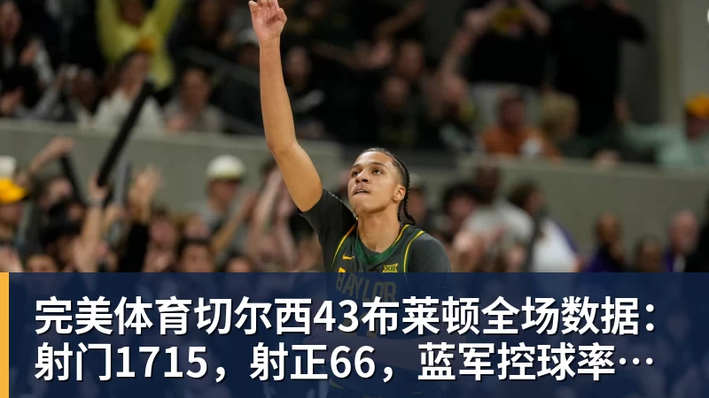 完美体育切尔西43布莱顿全场数据：射门1715，射正66，蓝军控球率仅26%